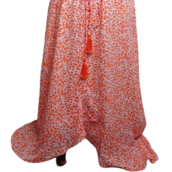 NWT Tommy Bahama Sz L Charming Cheetah Sleeveless Summer Maxi Dress - Picture 6 of 13